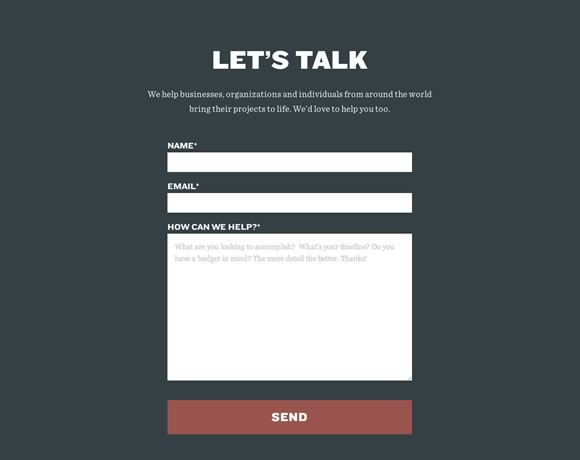 17 Inspiring Examples of Contact Pages and Forms