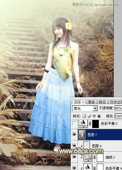 Photoshop調(diào)出可愛(ài)女孩日系逆光效果,PS教程,思緣教程網(wǎng)