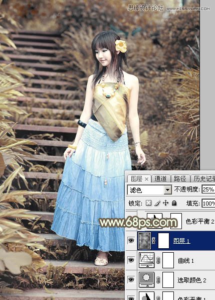 Photoshop調(diào)出可愛(ài)女孩日系逆光效果,PS教程,思緣教程網(wǎng)