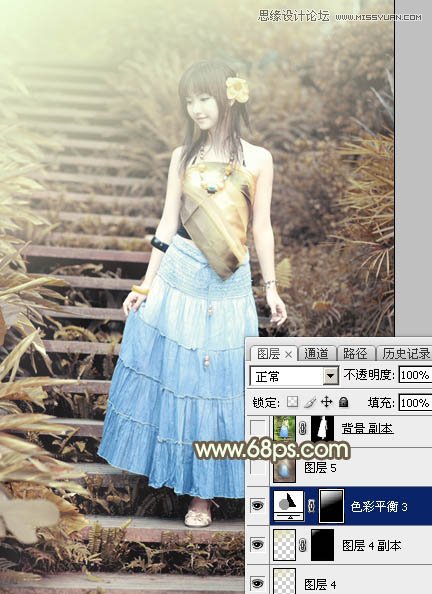 Photoshop調(diào)出可愛(ài)女孩日系逆光效果,PS教程,思緣教程網(wǎng)