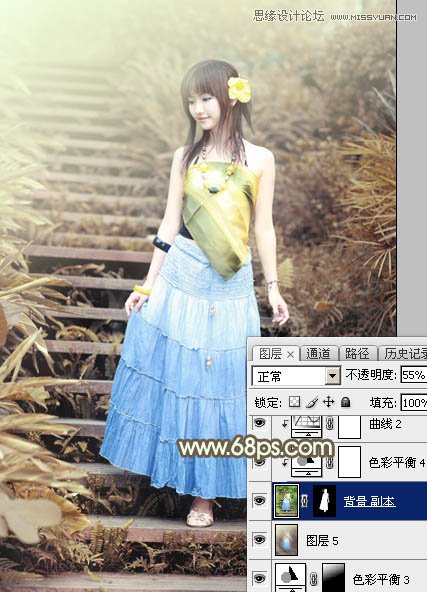 Photoshop調(diào)出可愛(ài)女孩日系逆光效果,PS教程,思緣教程網(wǎng)