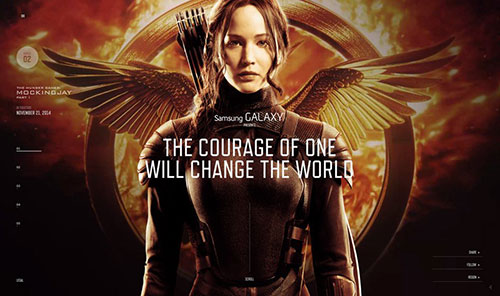 The Hunger Games Exclusive 網(wǎng)頁設(shè)計(jì)欣賞