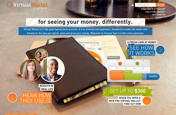 pnc virtual wallet landing page