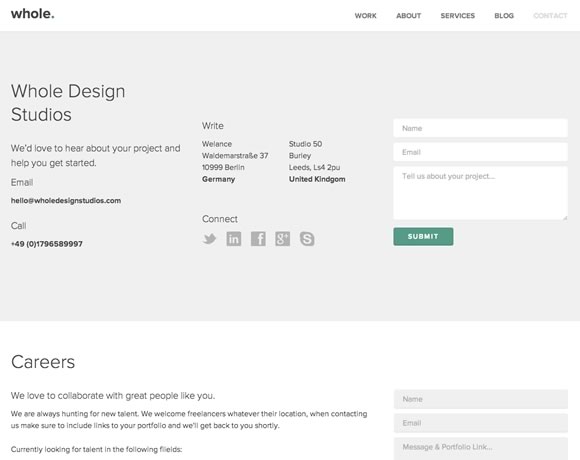 17 Inspiring Examples of Contact Pages and Forms