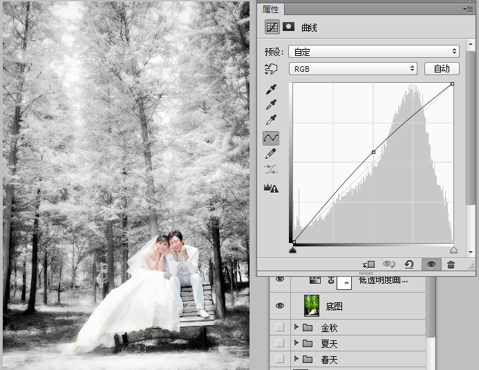 Photoshop調(diào)出婚紗外景春夏秋冬四季結果,破洛洛